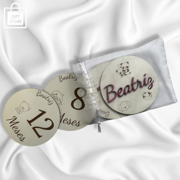 ✨ Discos Milestones Personalizados (em branco) – Acompanhe os Meses do Seu Bebé✨ - Image 2