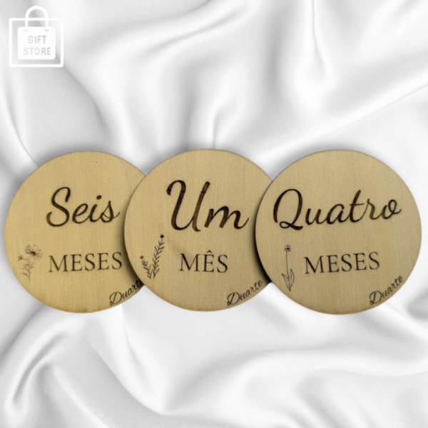 🌸 Milestones Personalizados com nome para Bebê - Modelo Floral 🌸