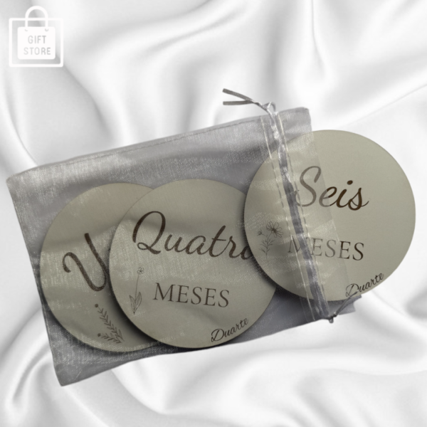 🌸 Milestones Personalizados com nome para Bebê - Modelo Floral 🌸 - Image 2