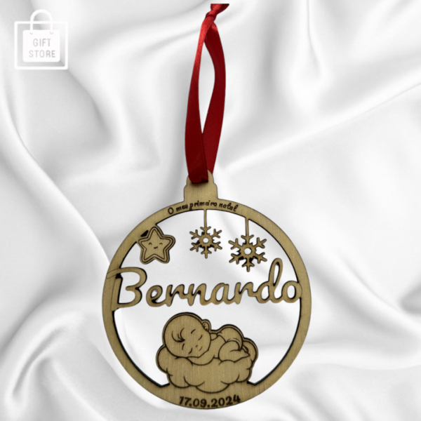 🎄✨ Enfeite de Natal Personalizado - "O Meu Primeiro Natal" ✨🎄