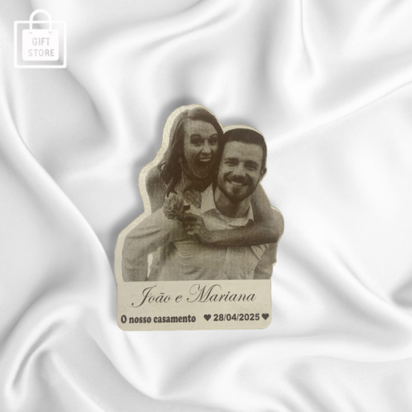 Lembrança Personalizada de Casamento com Foto gravação preto e branco - Image 3