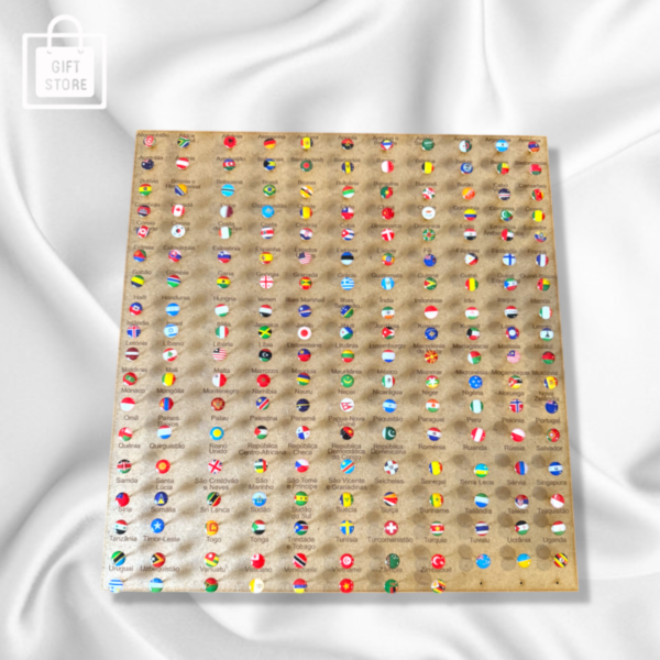 Conjunto de 195 Pins com Bandeiras dos Países – Marca as Tuas Viagens! 📍🌍 - Image 4