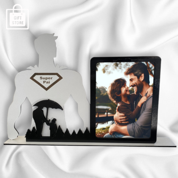 Porta-Retrato "Super Pai" - Personalizável