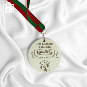 Medalha Personalizada em Madeira – Finalistas e Conclusão de Ano Escolar